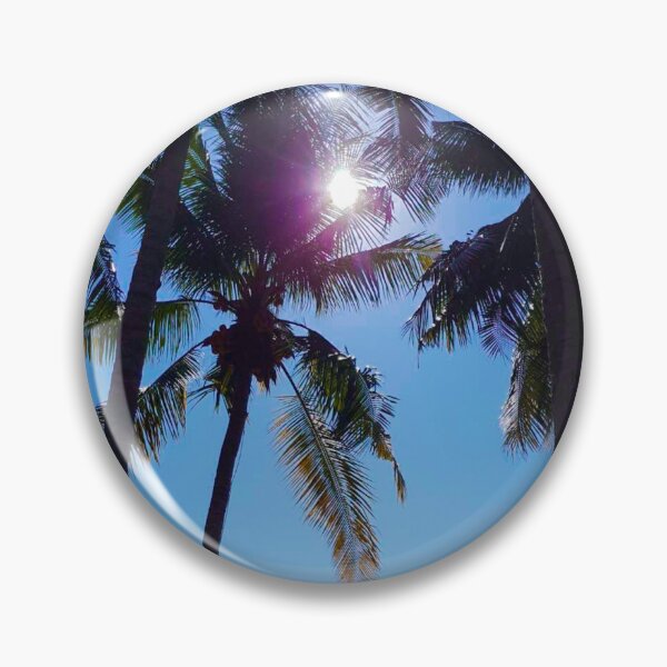 Item preview, Clear blue sky in summer and plam tree designed and sold by DoobietheDog.