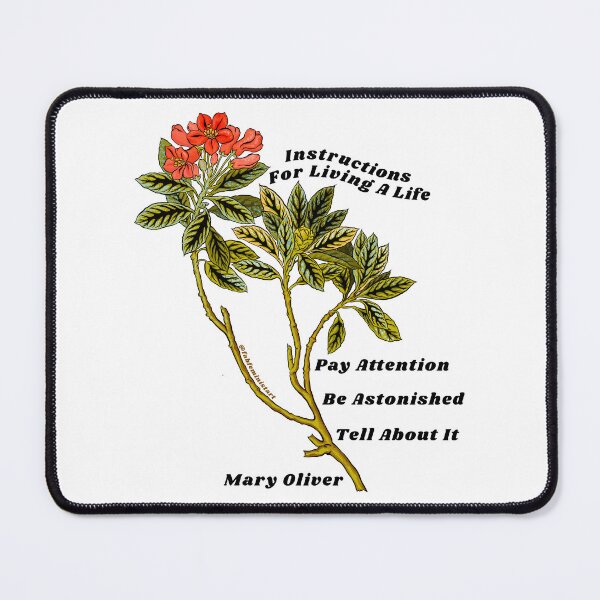 Item preview, Mary Oliver: Instructions For Living A Life designed and sold by fabfeminist.