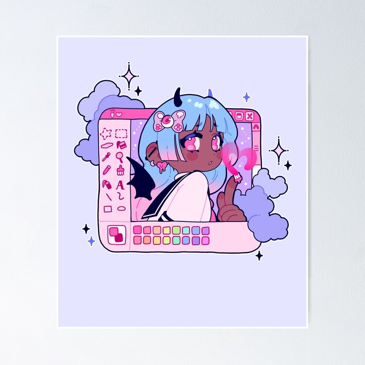 Paint girl Sticker