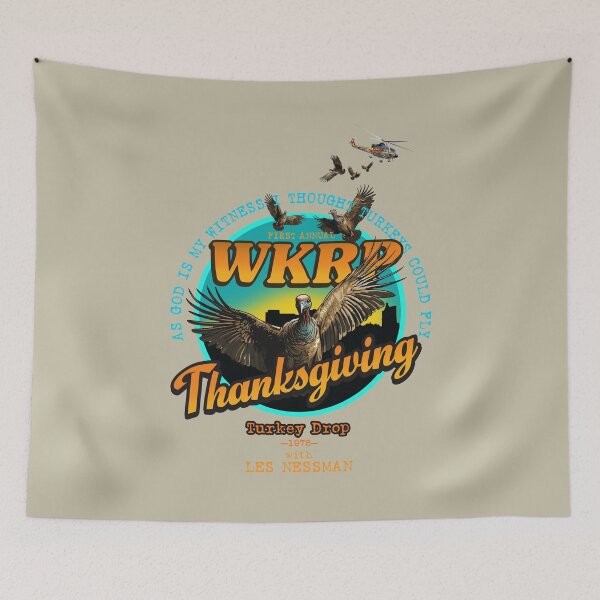 Item preview, WKRP Thanksgiving Turkey Drop designed and sold by WallGarden.
