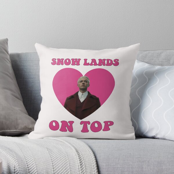 Snow Lands On Top Coriolanus Snow Tom Blyth President The Hunger Games Hunger Game Throw Pillow