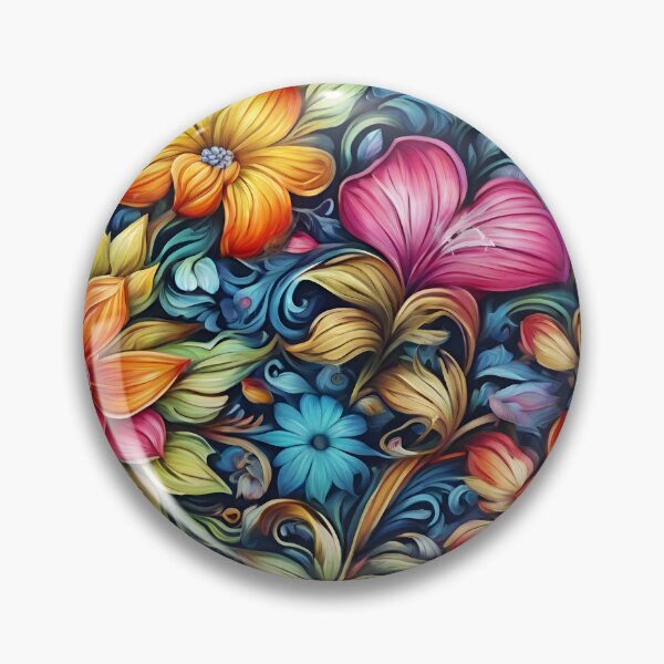Item preview, Colorful Flower Pattern designed and sold by DigiDreamyArt.