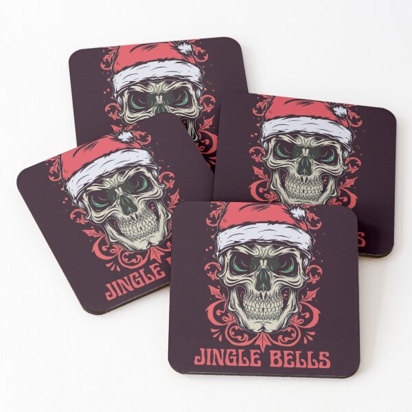 Aperçu de l'œuvre Conception de crâne de Noël : Jingle Bells Like Hell créée et vendue par Przemy.