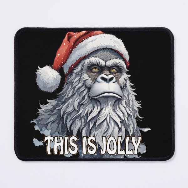 Artikelvorschau, Snowy Sasquatch Blues: „This Is Jolly“ mit einem mürrischen Twist. entworfen und verkauft von leyfinder.