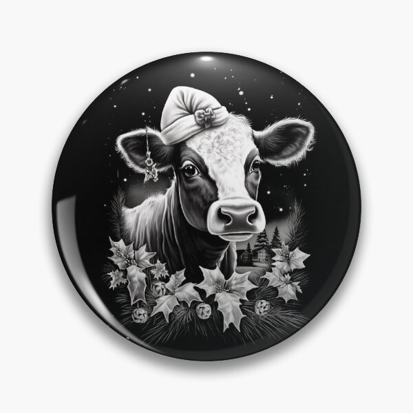 Item preview, Cow Christmas  Scene Window Pictures for Chalk Marker  designed and sold by AnnaMDesign.