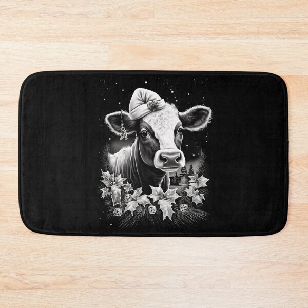 Item preview, Cow Christmas  Scene Window Pictures for Chalk Marker  designed and sold by AnnaMDesign.