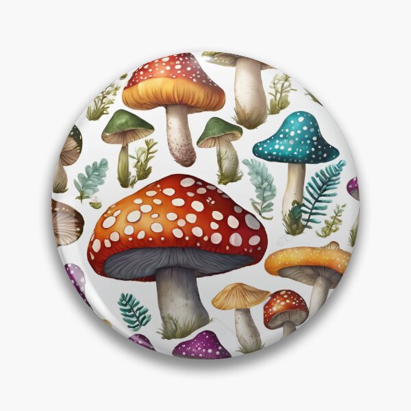 Item preview,  Colorful Delicious Mushroom Pattern designed and sold by DigiDreamyArt.