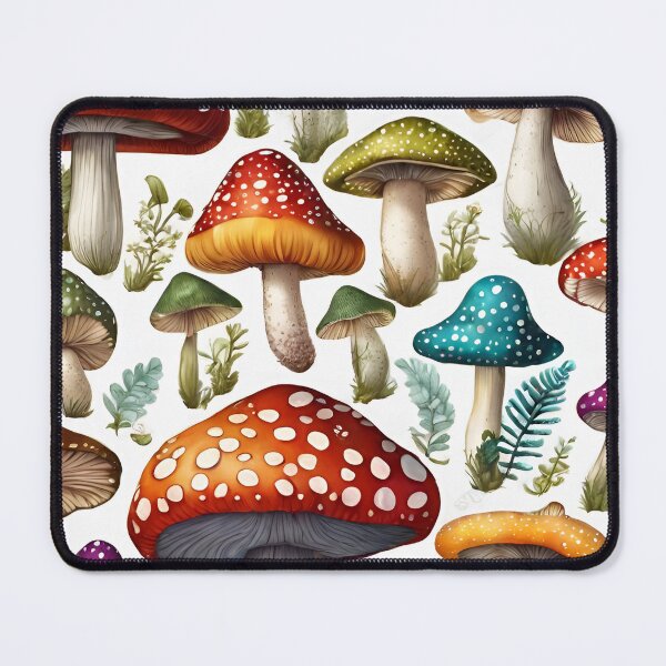 Item preview,  Colorful Delicious Mushroom Pattern designed and sold by DigiDreamyArt.