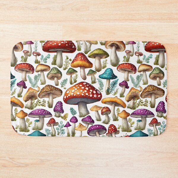 Item preview,  Colorful Delicious Mushroom Pattern designed and sold by DigiDreamyArt.