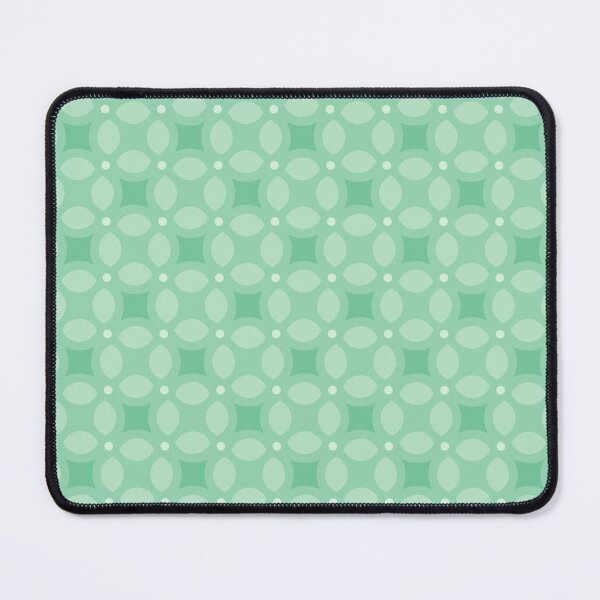 Item preview, Mint Pastel Green Circles Rings Rounded Geometric Modern Scandinavian Natural Retro Patterns designed and sold by PenguinForests.