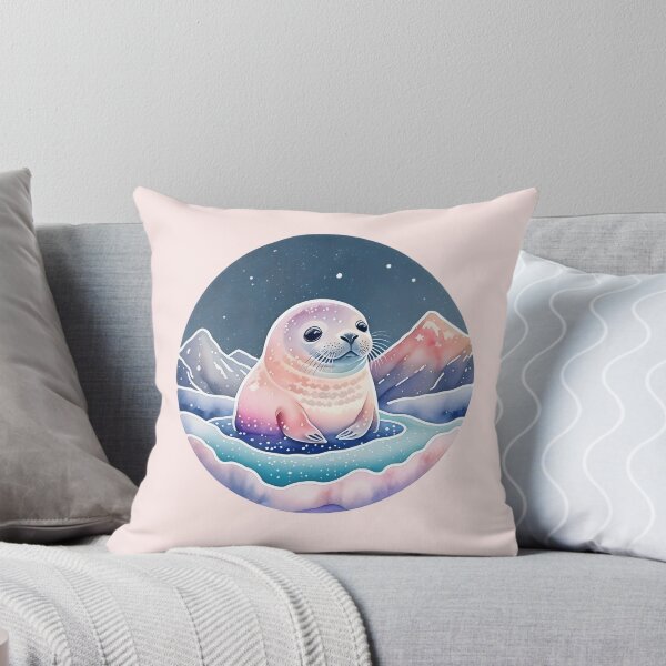 Item preview, Fantasy baby seal watercolor art designed and sold by Nolan6.