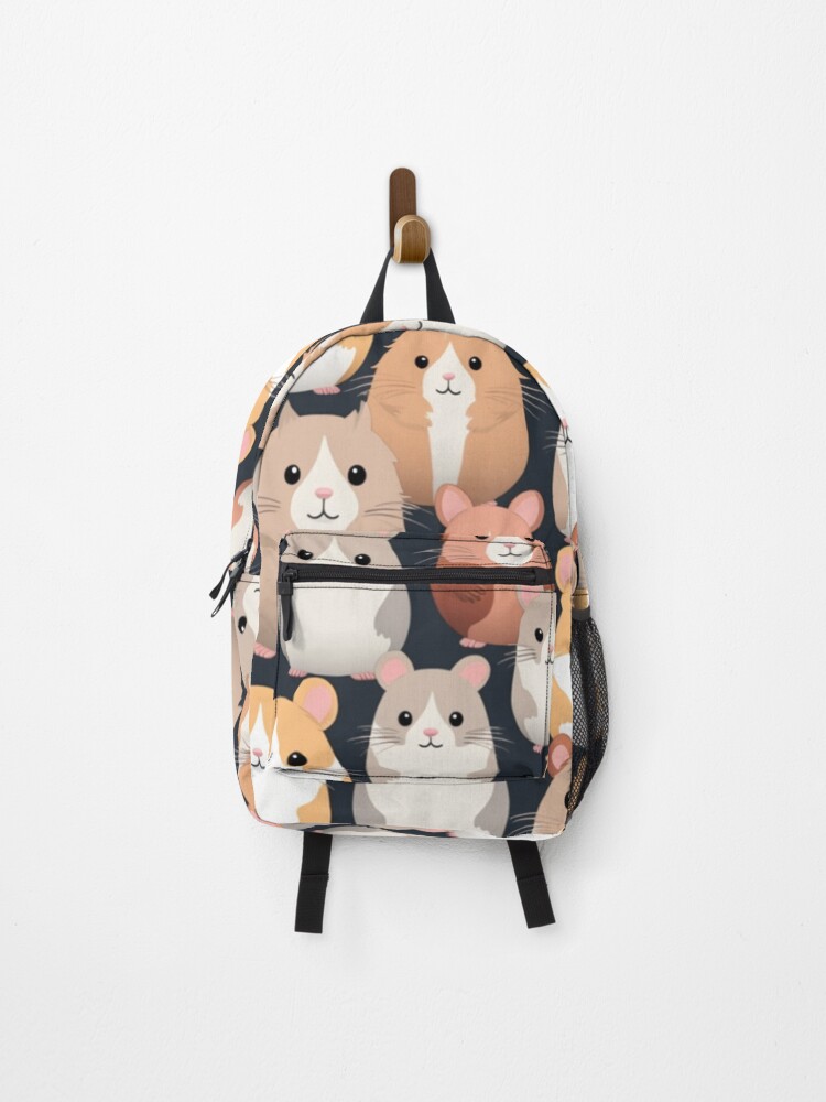 Thumbnail 1 of 3, Backpack, Cute hamster pattern designed and sold by SmileshareShop.