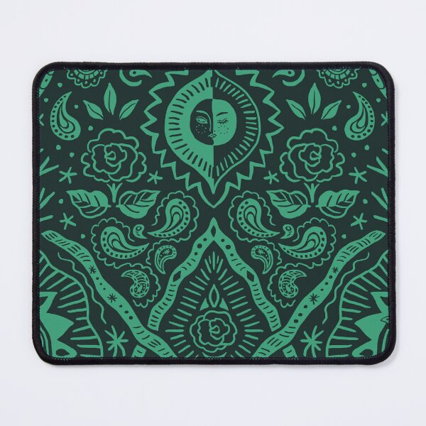 Item preview, Moonlit Paisley Two Tone Slate Green designed and sold by nano-fevrier.