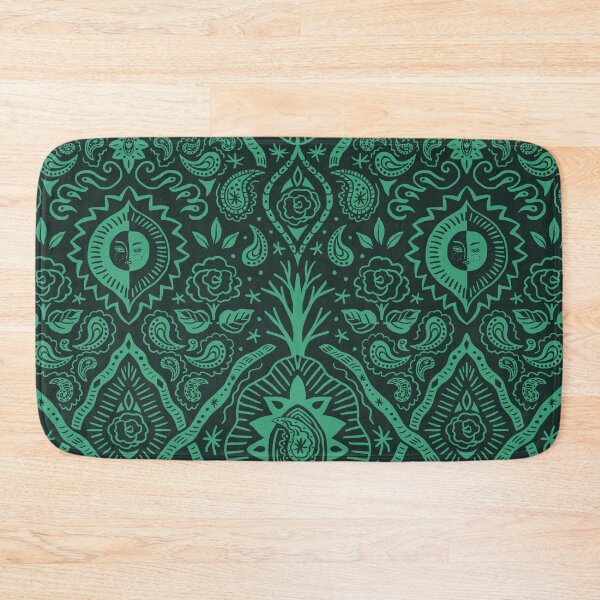 Item preview, Moonlit Paisley Two Tone Slate Green designed and sold by nano-fevrier.
