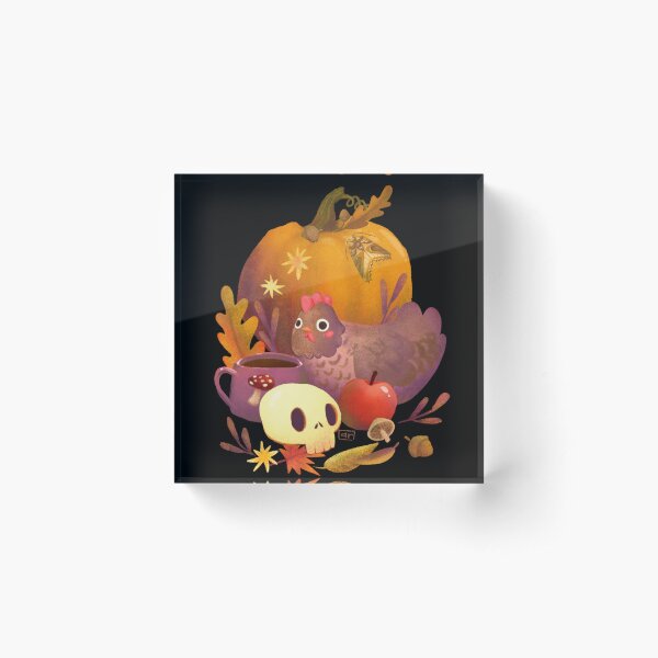 November: warm cozy and a little creepy Acrylic Block