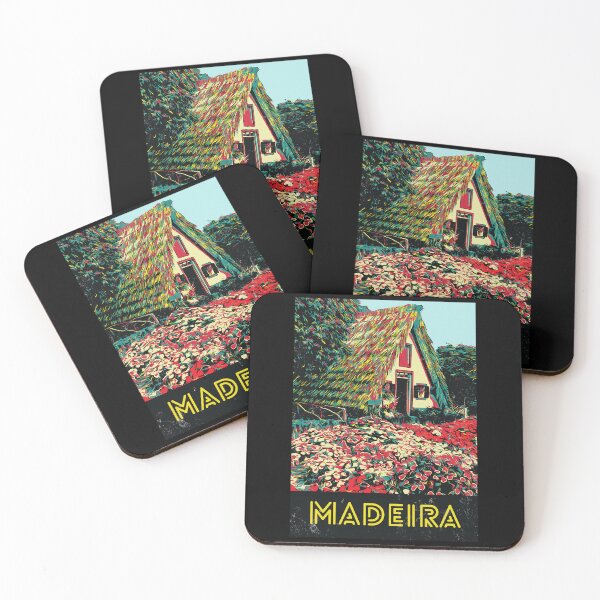 Item preview, Madeira Island Traditional House Illustration, Portugal designed and sold by Lemomo-artworks.