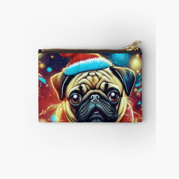 Item preview, Pug HAPPY HOLIDAYS 74 MERRY CHRISTMAS   designed and sold by RedBluffTraders.