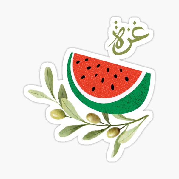 Item preview, Watermelon Gaza Palestine Olive Branch designed and sold by brightbird31.