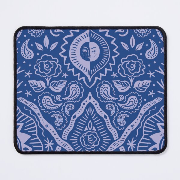 Item preview, Moonlit Paisley Two Tone Aegean Blue designed and sold by nano-fevrier.