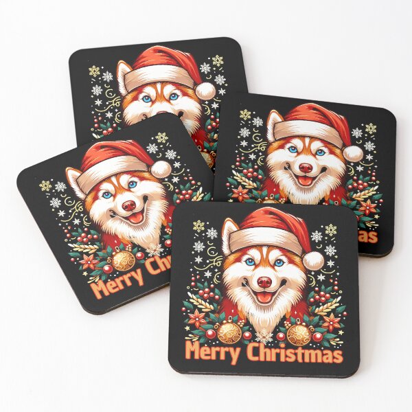 Item preview, Siberian Husky Christmas - Festive Canine Holiday Apparel designed and sold by Jurady.