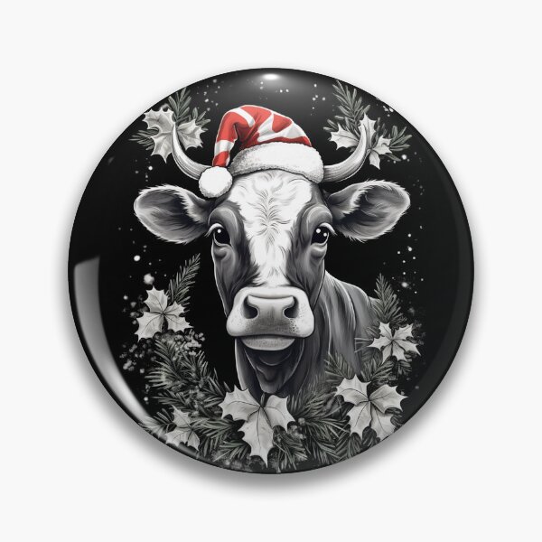 Item preview, Cow Christmas  Scene Window Pictures for Chalk Marker  designed and sold by AnnaMDesign.