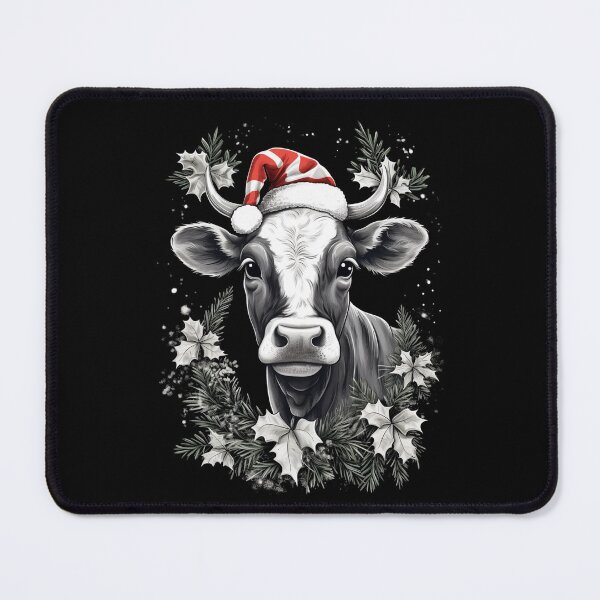 Item preview, Cow Christmas Scene Window Pictures for Chalk Marker designed and sold by AnnaMDesign.