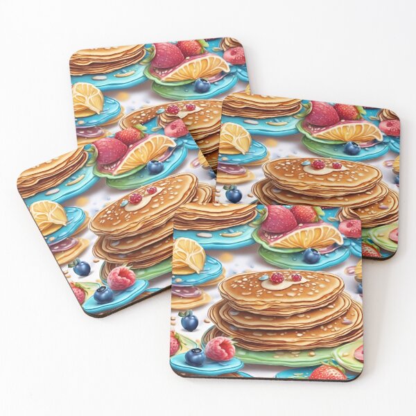 Item preview, Delicious Colorful Pancake Pattern designed and sold by DigiDreamyArt.
