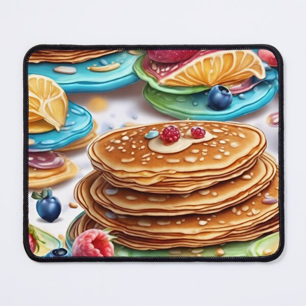 Item preview, Delicious Colorful Pancake Pattern designed and sold by DigiDreamyArt.