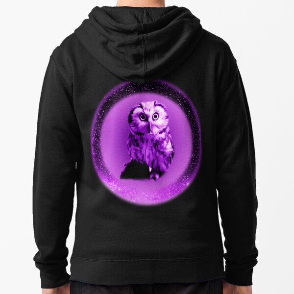 Twilight Whimsy Owl Zipped Hoodie