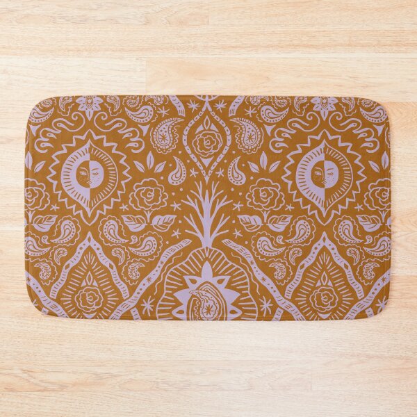 Item preview, Moonlit Paisley Two Tone Rust & Lilac designed and sold by nano-fevrier.