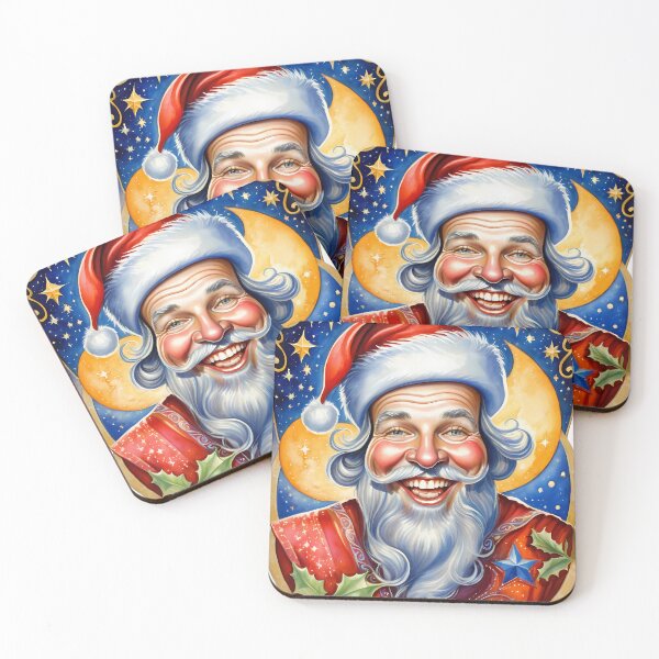 Item preview, Crescent Moon Santa Illustration designed and sold by Pixel Dome.