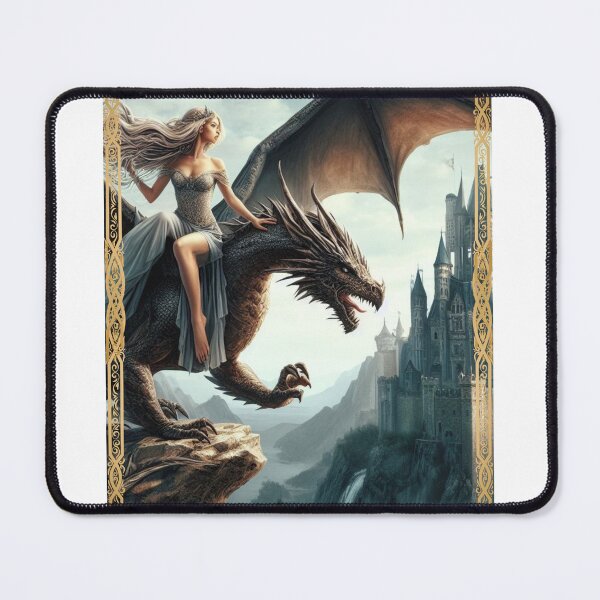 Item preview, Princess on a flying dragon designed and sold by SeeingBeyond.