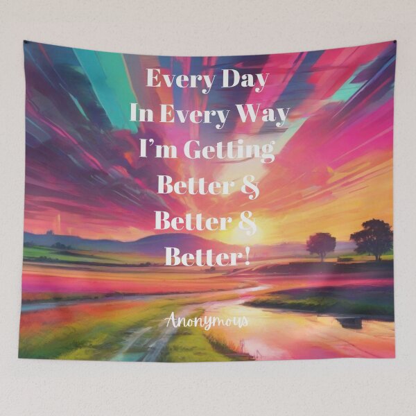 Item preview, Neon Sunrise - Every Day - I'm Getting Better designed and sold by TheHappyK.