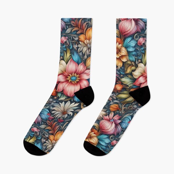 Item preview,  Colorful Flower Pattern designed and sold by DigiDreamyArt.