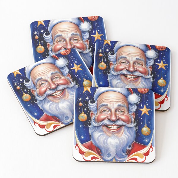 Item preview, Santas Starry Noel Portrait designed and sold by Pixel Dome.