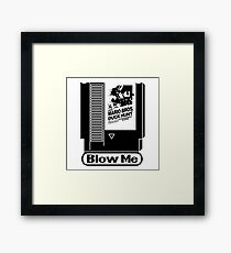 Nes cartridge - Blow Me Framed Print