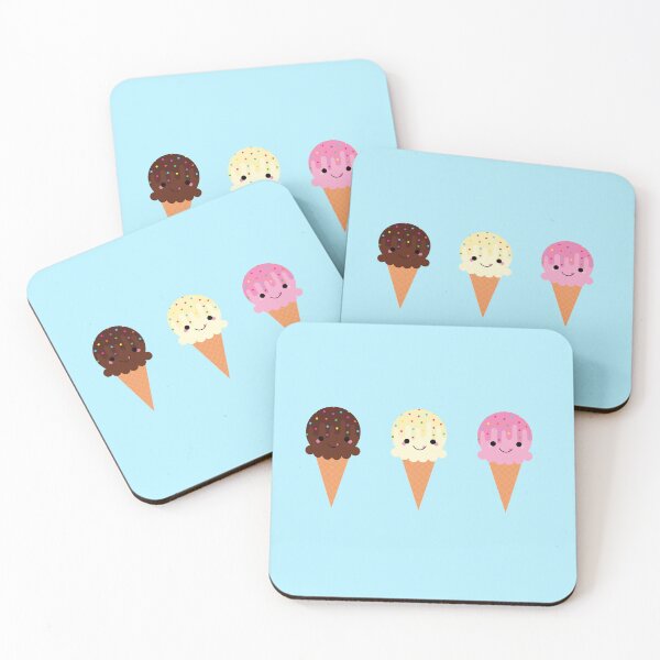 Item preview, Chocolate, Vanilla and Strawberry Ice Cream Cone designed and sold by NoodleBerry Designs.