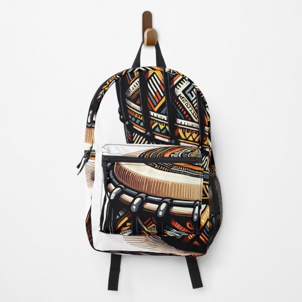 Item preview, Bongo Drum with Vibrant African Tribal Pattern designed and sold by LongIslandDesgn.