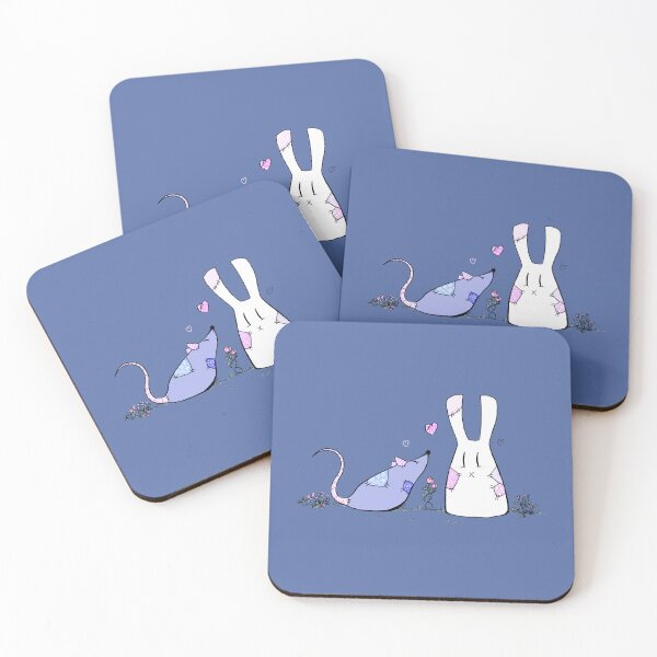Item preview, Rat and rabbit affectionately in a garden designed and sold by Lap-s.
