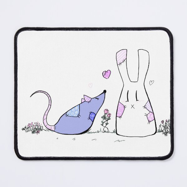 Item preview, Rat and rabbit affectionately in a garden designed and sold by Lap-s.