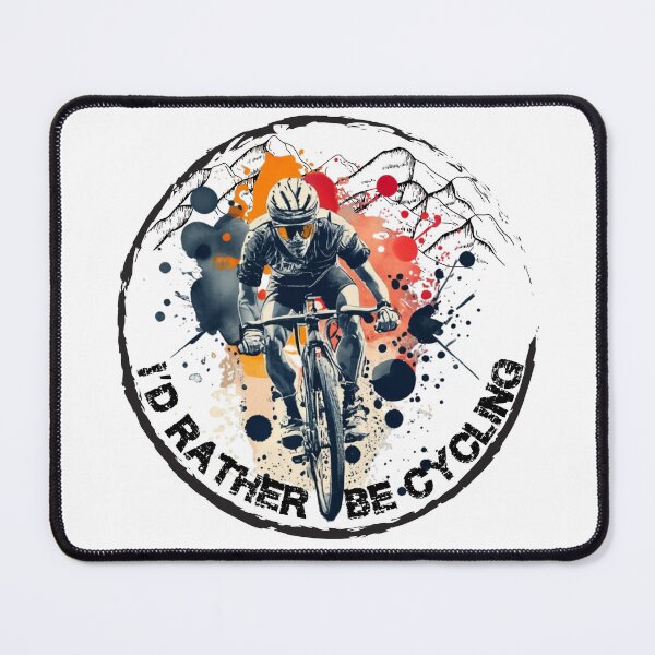 Item preview, I'd Rather Be Cycling: Bicyclist designed and sold by EmiAndMike.
