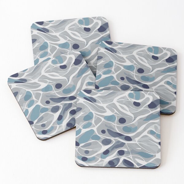 Item preview, Abstract Circles and Lines in Blue and Gray designed and sold by Salahuddin190.