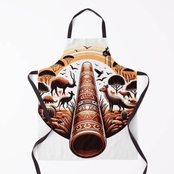 Item preview, Didgeridoo with Australian outback and wildlife designed and sold by LongIslandDesgn.