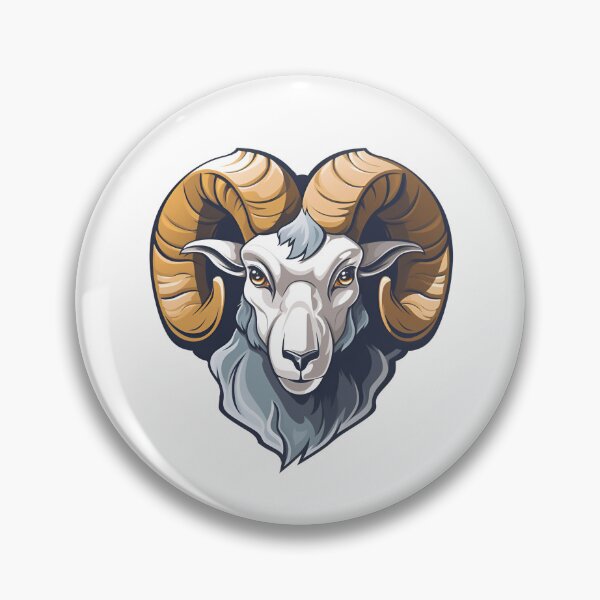 Item preview, Cartoon Style Ram Logo, Sticker, Wall arts, Art Prints and More designed and sold by Kevin Lou.