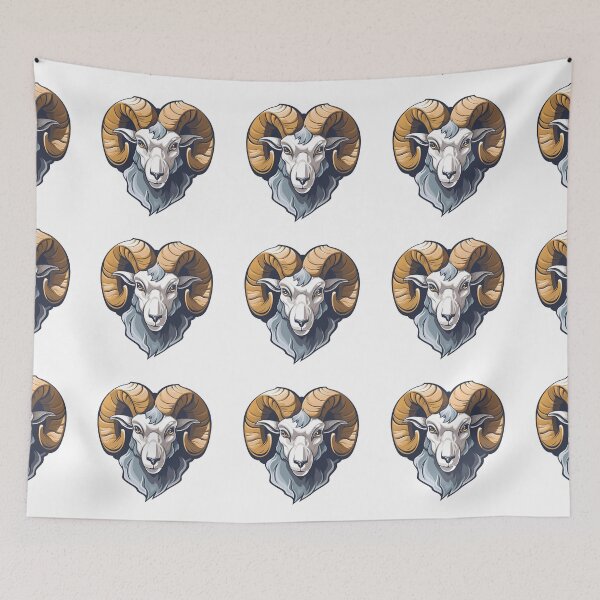 Item preview, Cartoon Style Ram Logo, Sticker, Wall arts, Art Prints and More designed and sold by Kevin Lou.