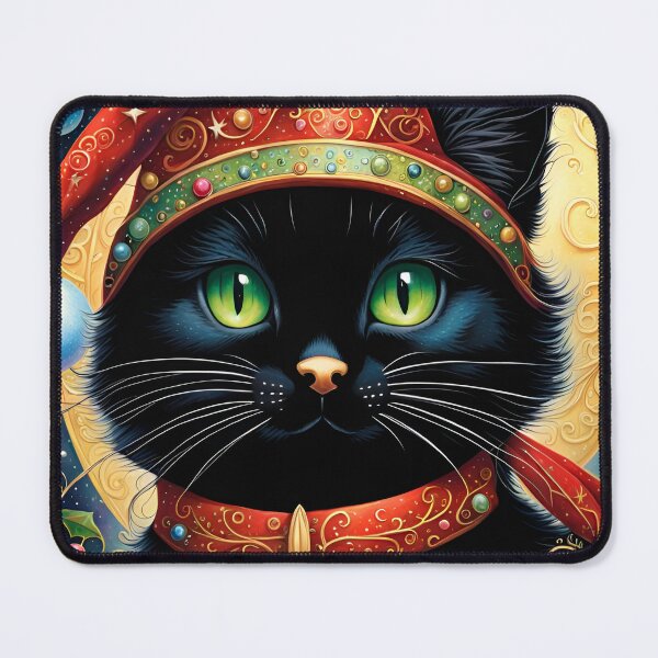 Item preview, Christmas Black Cat 3 designed and sold by SoniaSarkali.
