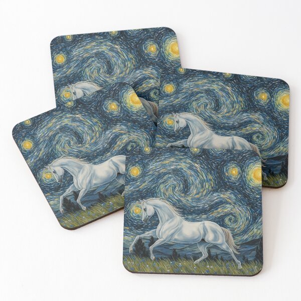 Item preview, Grey Stallion in the Starry Night designed and sold by Angelandspot.