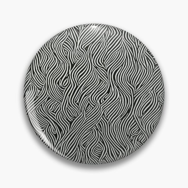 Item preview, black and white seamless pattern with wavy lines on it designed and sold by Salahuddin190.