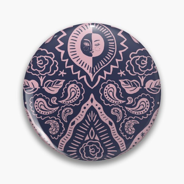 Item preview, Moonlit Paisley Two-Tone Indigo designed and sold by nano-fevrier.