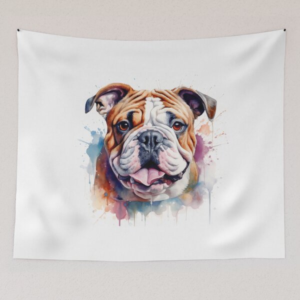 Item preview, Bulldog lover water paint  designed and sold by SmileshareShop.